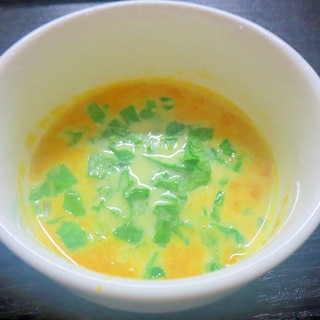 大根葉と南瓜のスープ